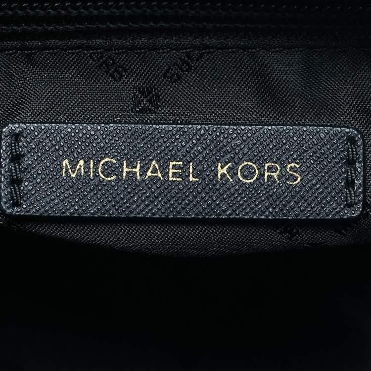 Pre Owned Michael Kors Black Leather Small Studded Selma Crossbody Bag