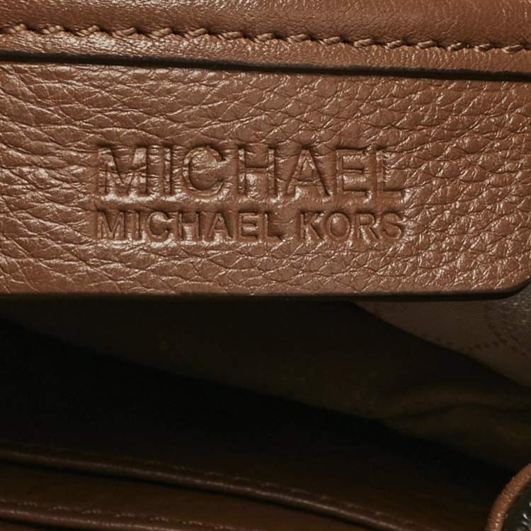 مملوكة مسبقًا Michael Kors Brown Leather Jules Drawstring Bucket Bag