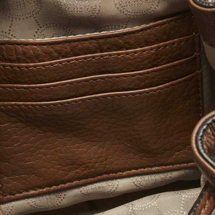 مملوكة مسبقًا Michael Kors Brown Leather Jules Drawstring Bucket Bag