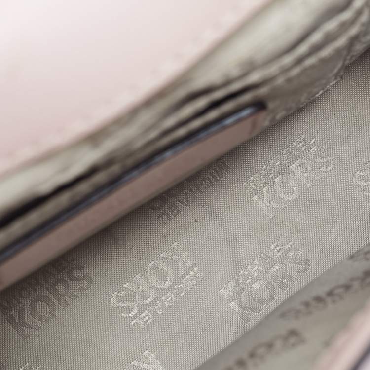 Pre Owned Michael Kors Pink Leather Mindy Top Handle Bag