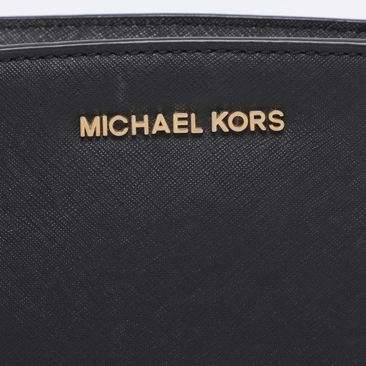 Pre Owned Michael Kors Black Leather Mini Selma Crossbody Bag