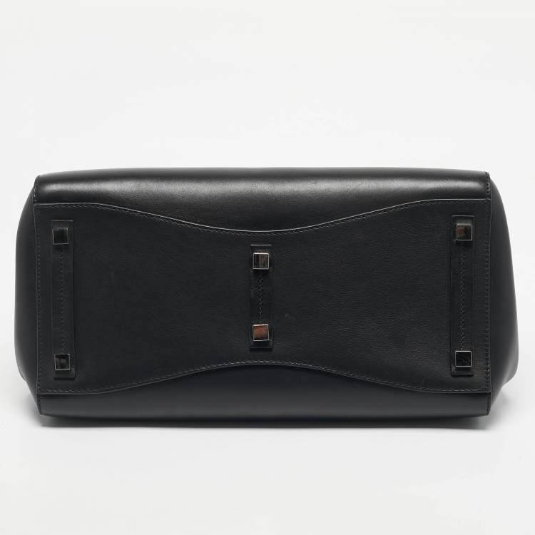 Pre Owned Michael Kors Black Leather Large Campbell Weeknder Bag