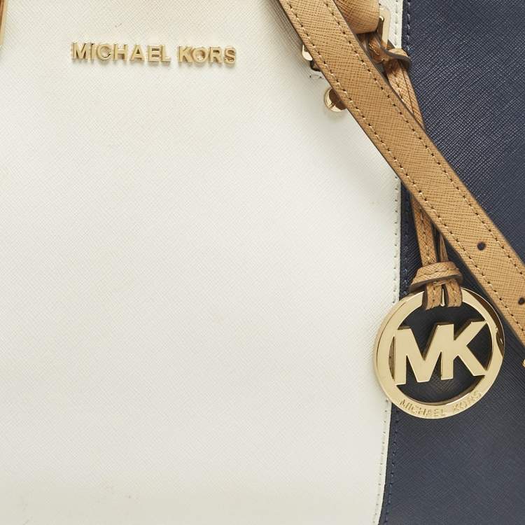 Pre Owned MICHAEL Michael Kors Tricolor Leather Medium Sutton Tote