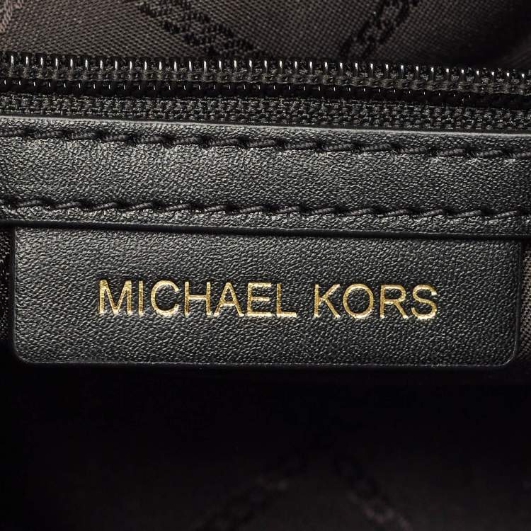 Pre Owned Michael Kors Black Leather Gigi Tote