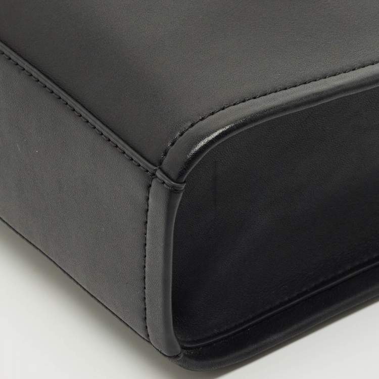 Pre Owned Michael Kors Black Leather Gigi Tote