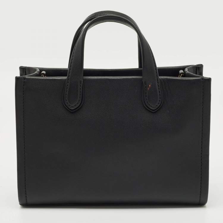 Pre Owned Michael Kors Black Leather Gigi Tote