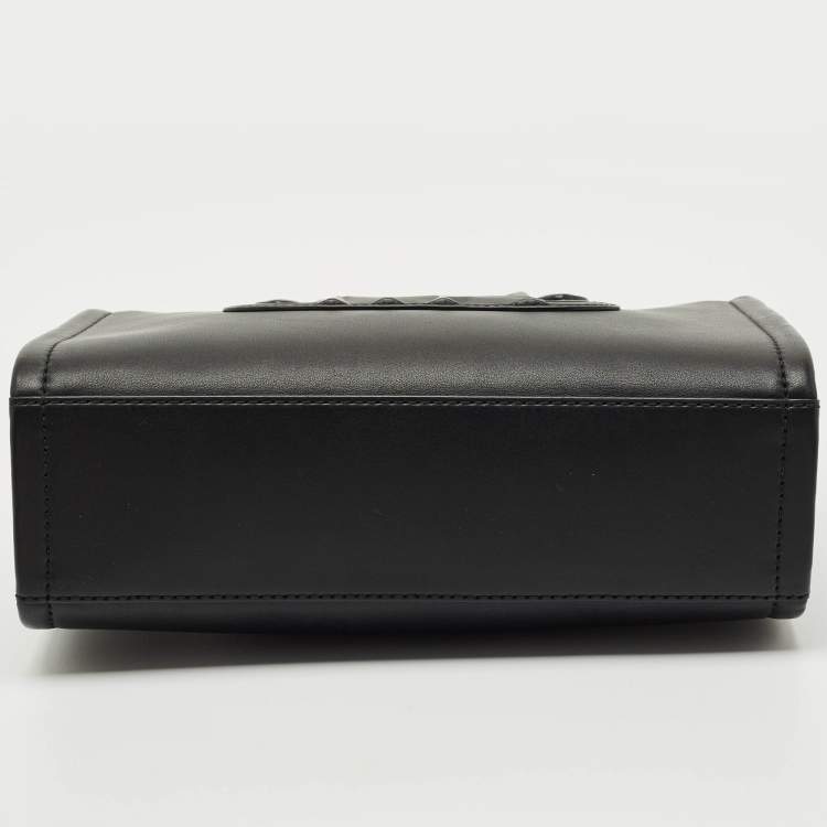 Pre Owned Michael Kors Black Leather Gigi Tote