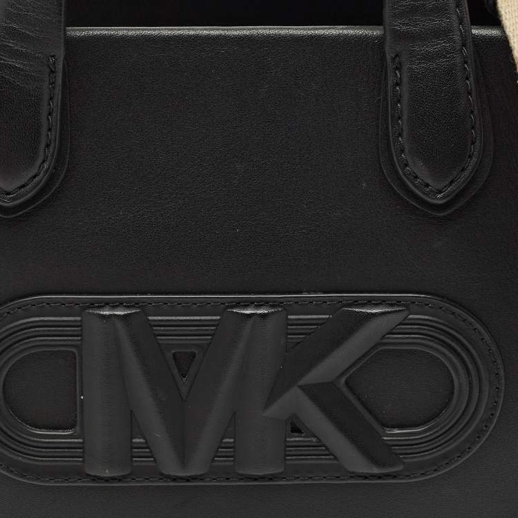 Pre Owned Michael Kors Black Leather Gigi Tote