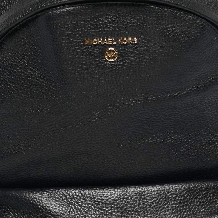 Pre Owned Michael Kors Black Leather Large Slater Backpack