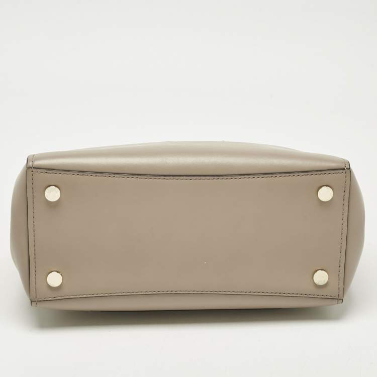 Pre Owned Michael Kors Beige Leather Large Benning Satchel