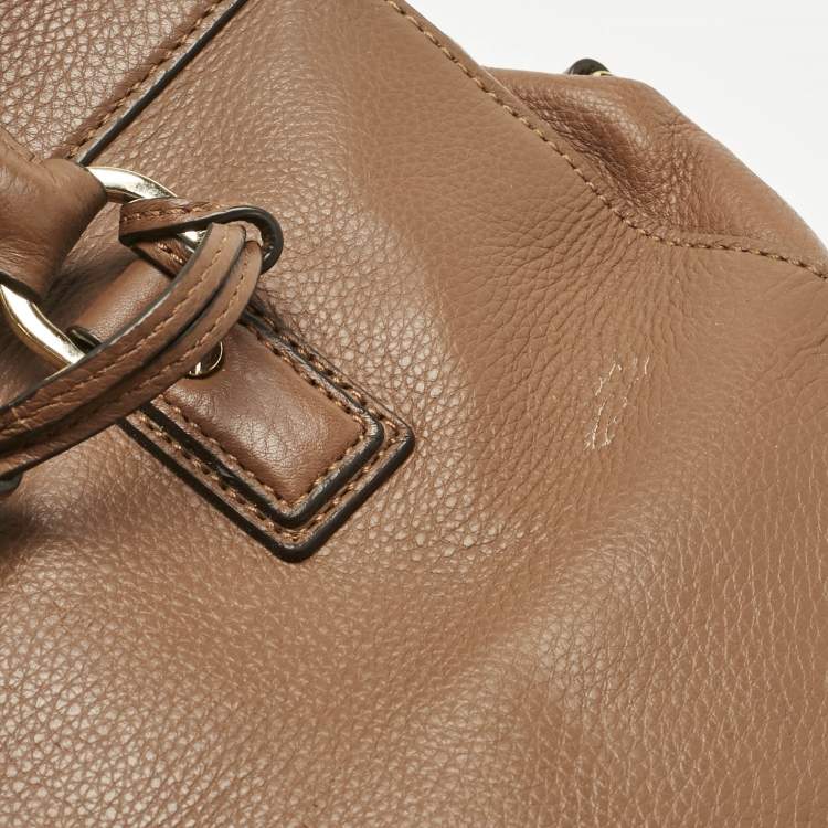 Pre Owned Michael Kors Brown Leather Astrid Tote