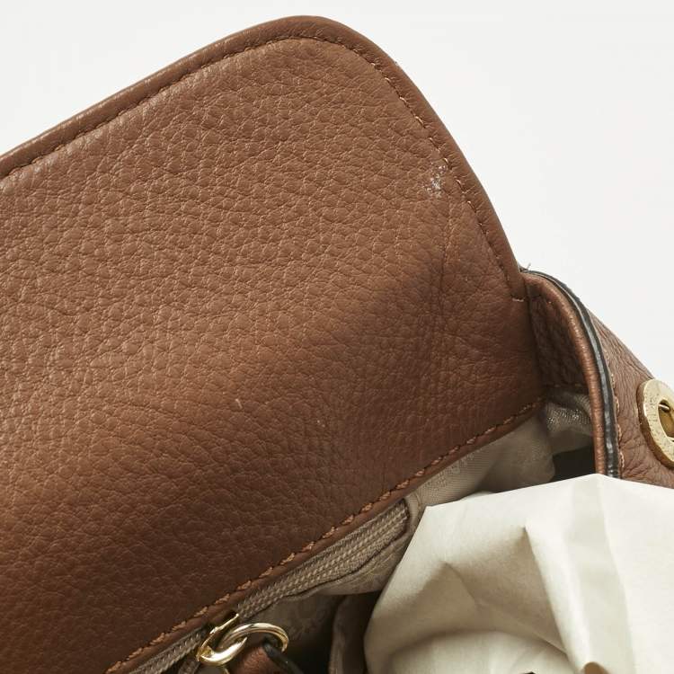 Pre Owned Michael Kors Brown Leather Astrid Tote