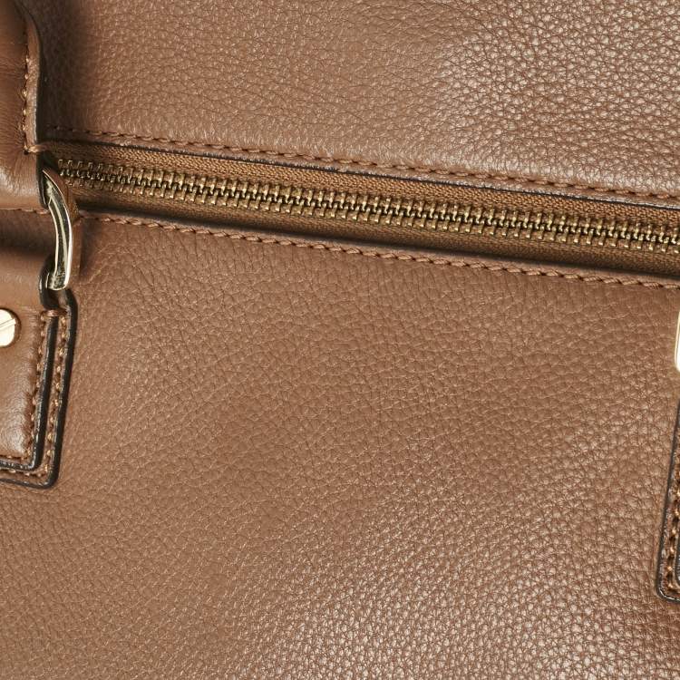 Pre Owned Michael Kors Brown Leather Astrid Tote