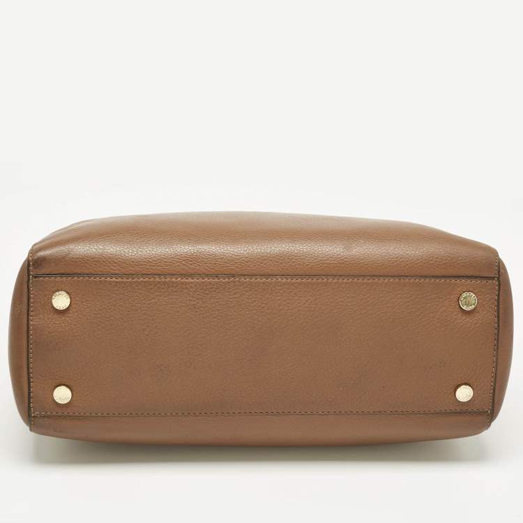 Pre Owned Michael Kors Brown Leather Astrid Tote