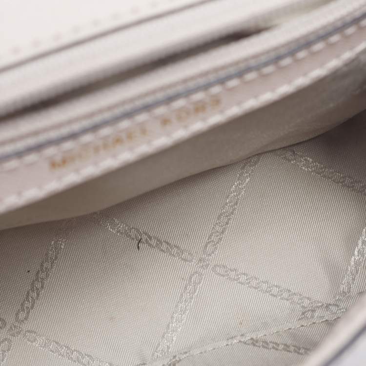 Pre Owned Michael Kors Light Pink Leather Mini Ava Top Handle Bag