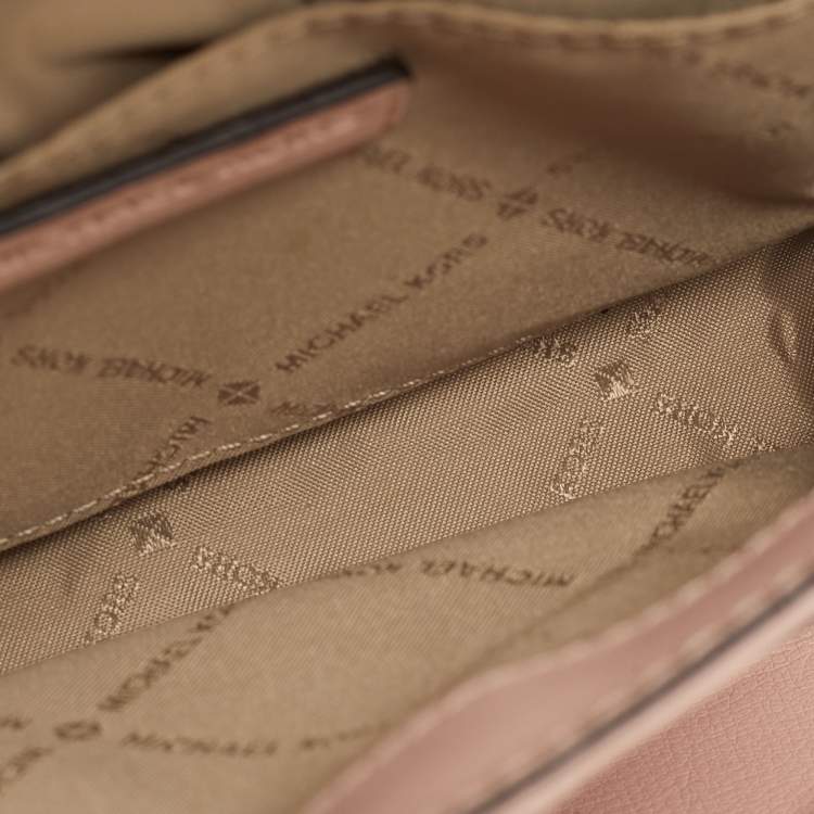 Pre Owned Michael Kors Pink Leather Kinsley Shoulder bag