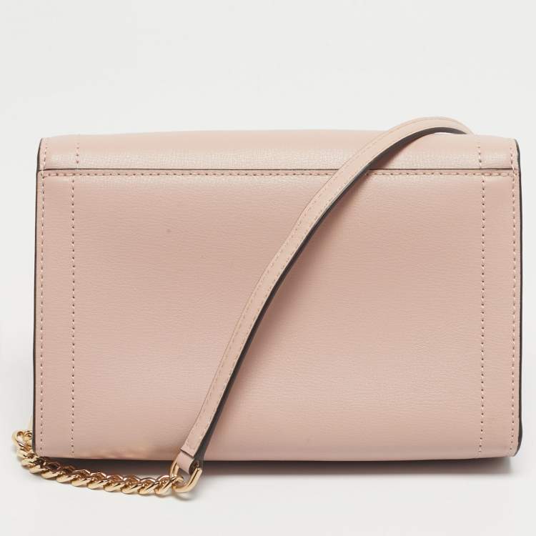 Pre Owned Michael Kors Pink Leather Kinsley Shoulder bag