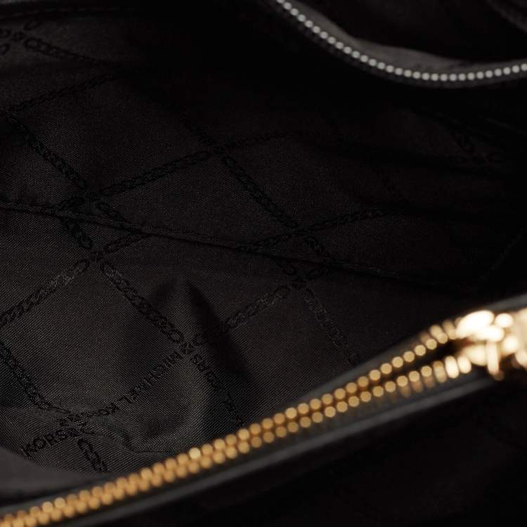 Pre Owned Michael Kors Black Saffiano Leather Mini Cynthia Tote