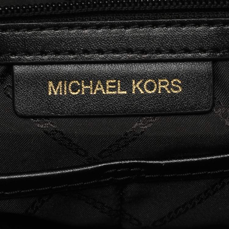 Pre Owned Michael Kors Black Leather Large Mercer Gallery Tote