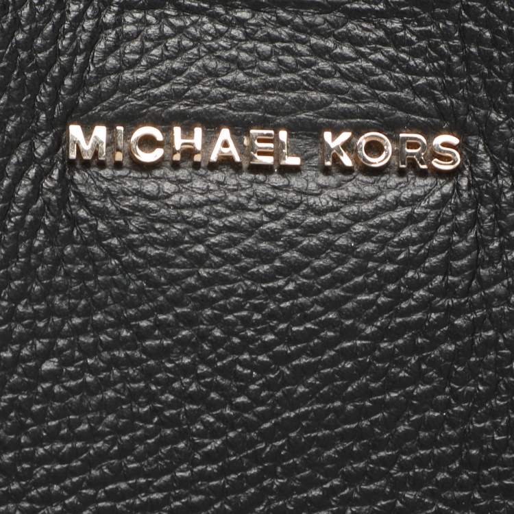 Pre Owned Michael Kors Black Leather Large Mercer Gallery Tote