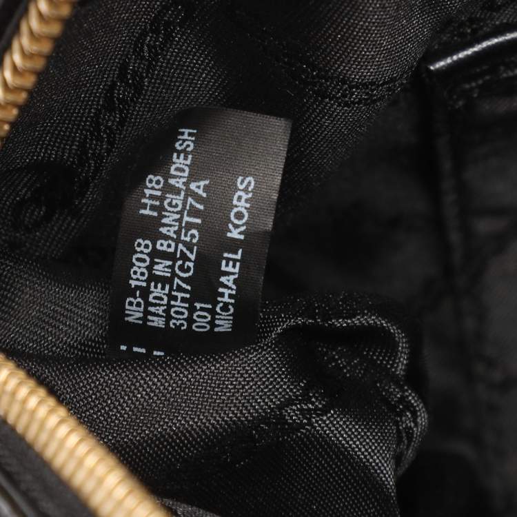 Pre Owned Michael Kors Black Leather Large Mercer Gallery Tote