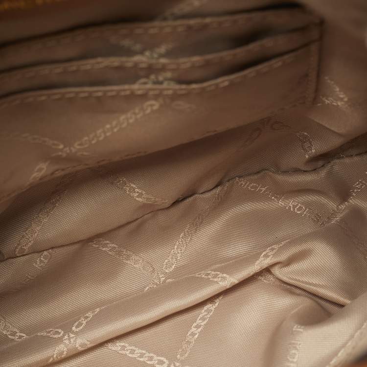 Pre Owned Michael Kors Brown Leather Extra Small Viv Backpack