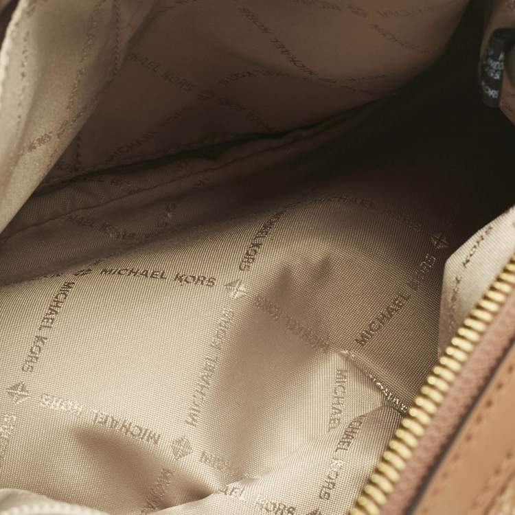 Pre Owned Michael Kors Brown Leather Small Ginger Satchel