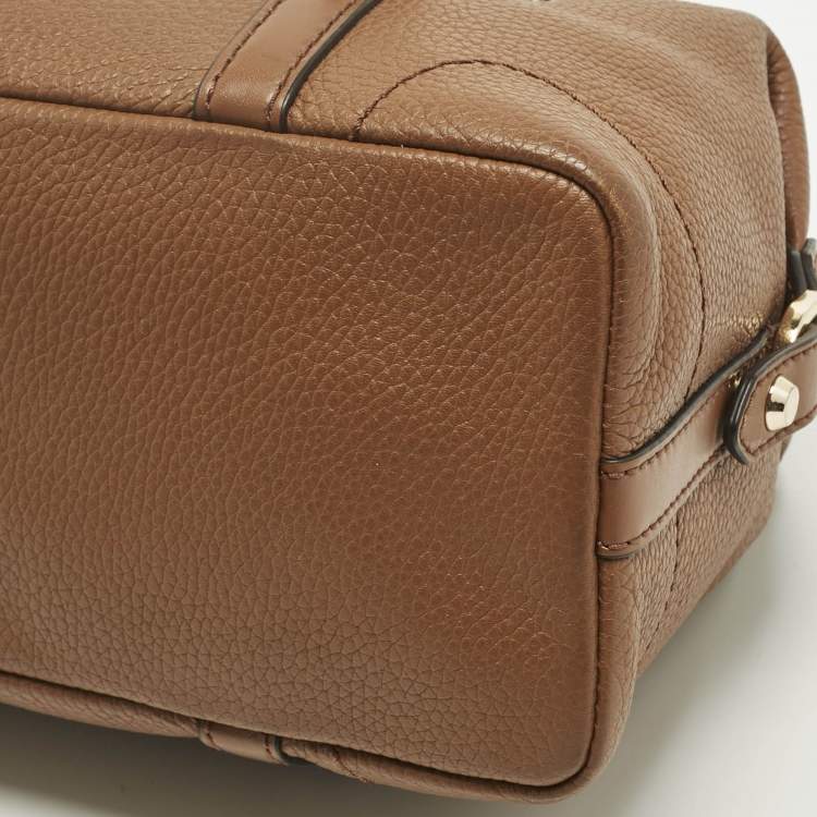 Pre Owned Michael Kors Brown Leather Small Ginger Satchel