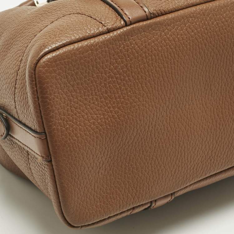 Pre Owned Michael Kors Brown Leather Small Ginger Satchel