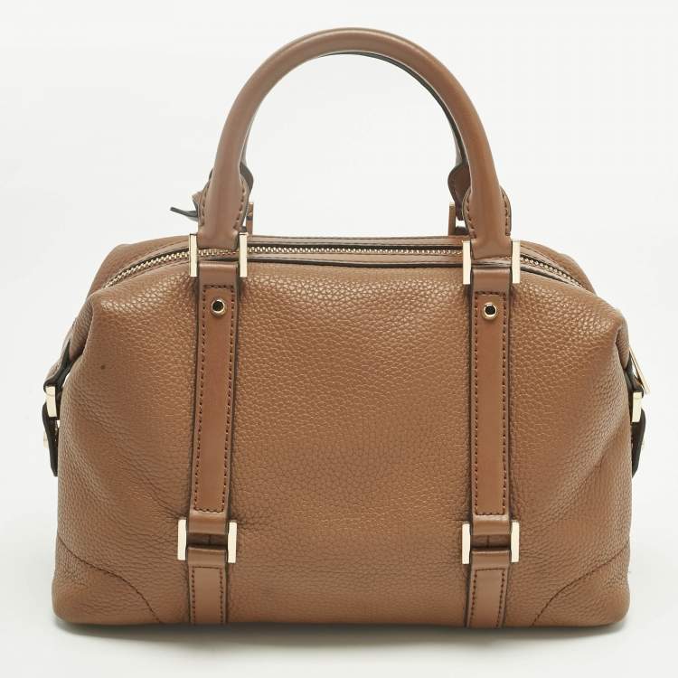 Pre Owned Michael Kors Brown Leather Small Ginger Satchel