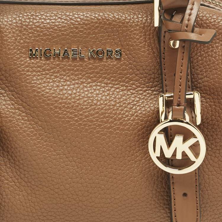 Pre Owned Michael Kors Brown Leather Small Ginger Satchel