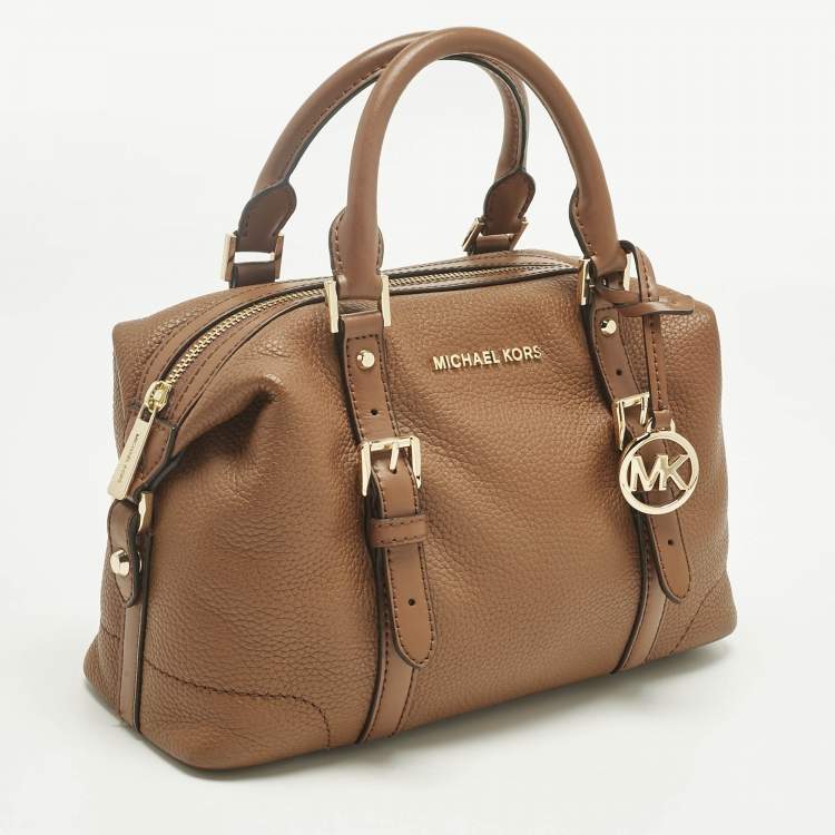 Pre Owned Michael Kors Brown Leather Small Ginger Satchel