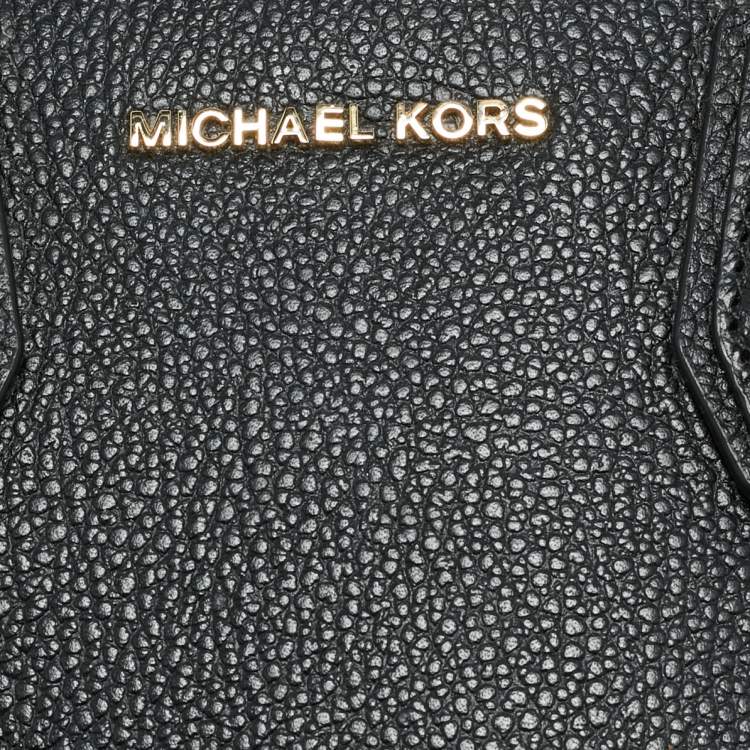 Pre Owned Michael Kors Black Leather Small Mercer Tote