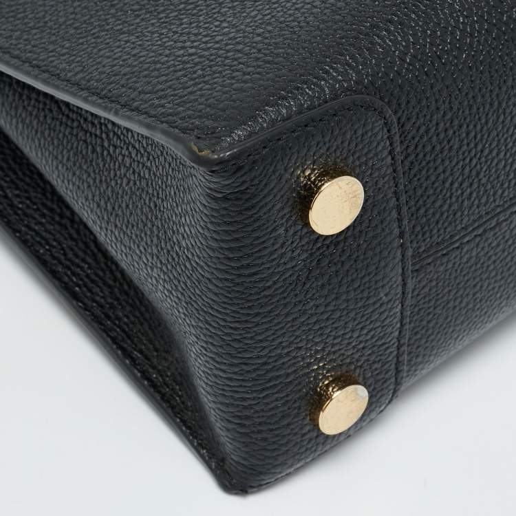 Pre Owned Michael Kors Black Leather Small Mercer Tote