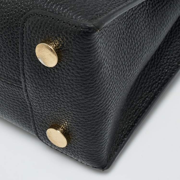 Pre Owned Michael Kors Black Leather Small Mercer Tote