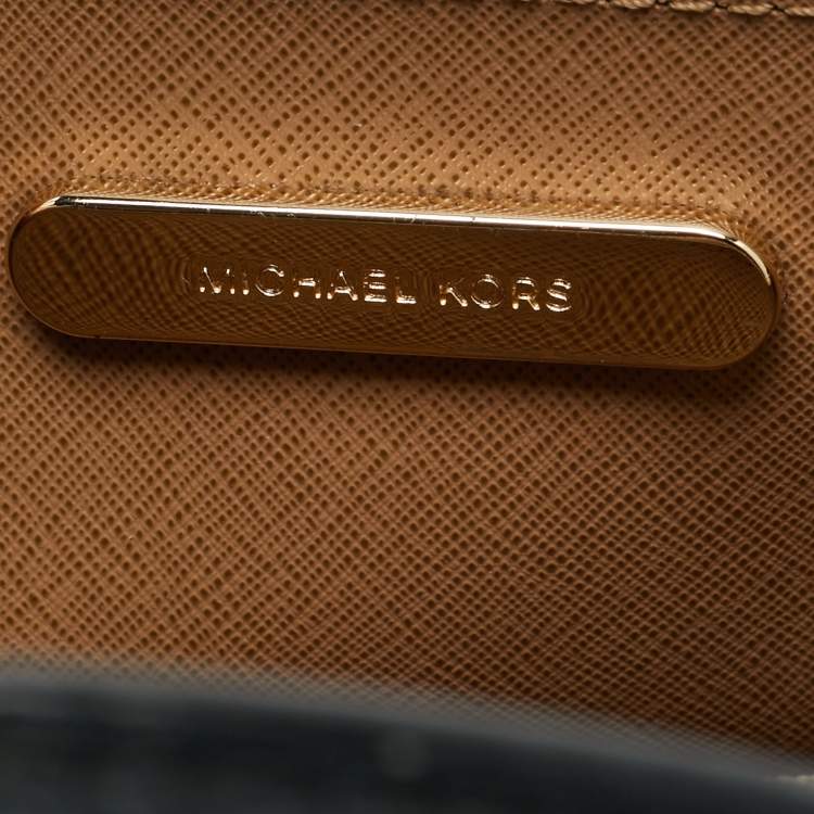 Pre Owned Michael Kors Black Leather Small Mercer Tote