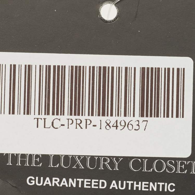 Pre Owned Michael Kors Manhattan Medium Navy Blue Signature Coated Canvas Top Handle Bag