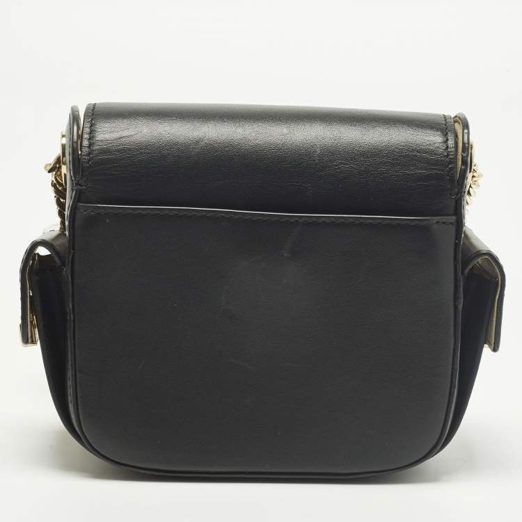 Pre Owned Michael Kors Scout Black Leather Camera Bag