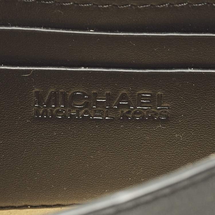 Pre Owned Michael Kors Scout Black Leather Camera Bag