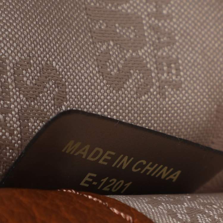 Pre Owned Michael Kors Fulton Brown Leather Flap Continental Wallet