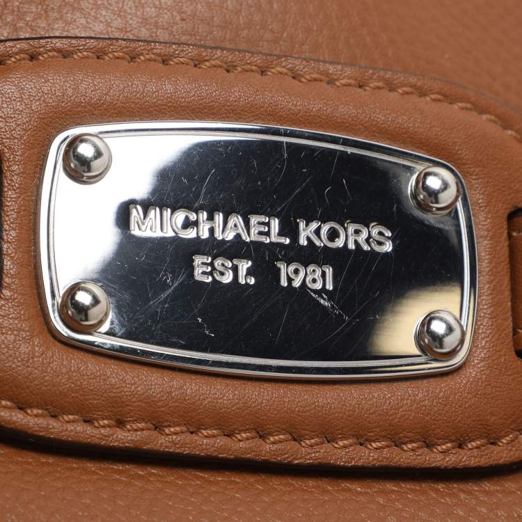 مملوكة مسبقًا Michael Kors Hamilton Large Tan Leather Tote