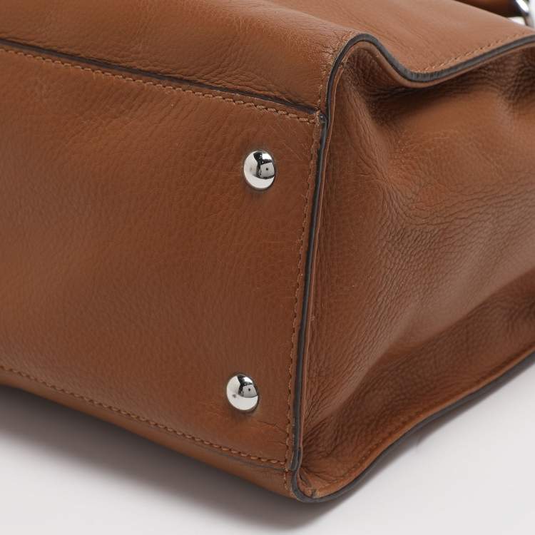 مملوكة مسبقًا Michael Kors Hamilton Large Tan Leather Tote