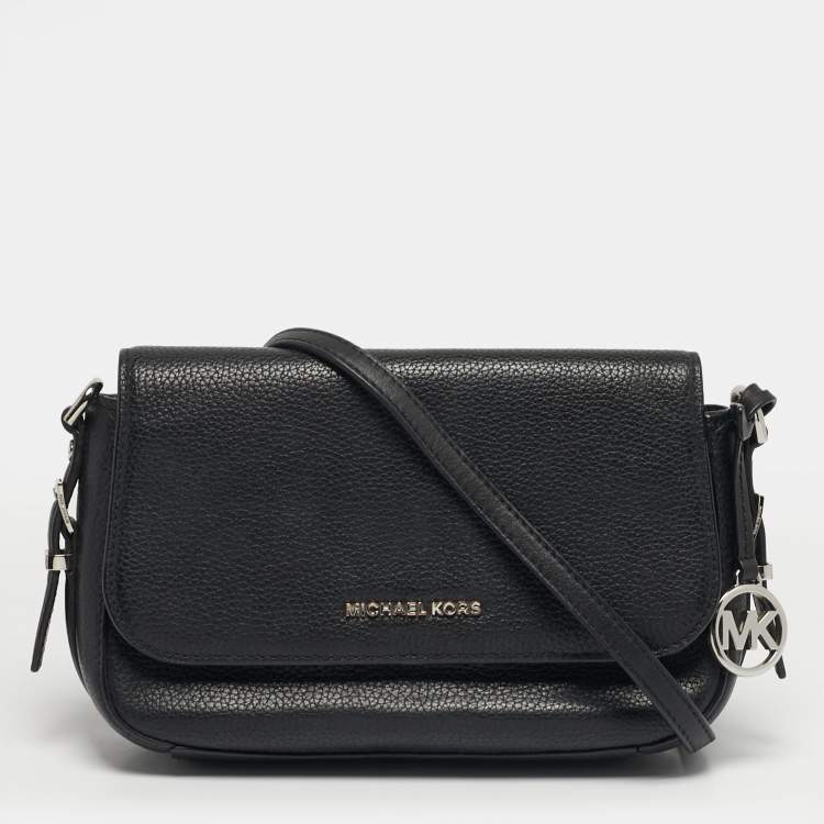 Pre Owned Michael Kors Bedford Legacy Flap Black Leather Crossbody Bag