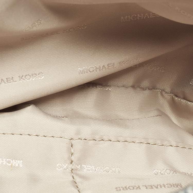 Pre Owned Michael Kors Sloan Navy Blue Quilted Tweed Shoulder Bag