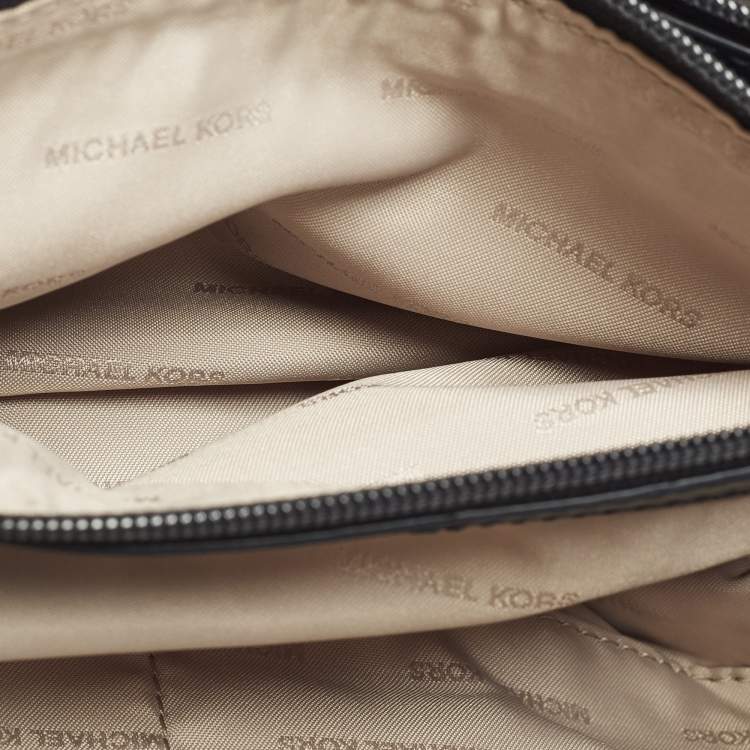 Pre Owned Michael Kors Sloan Navy Blue Quilted Tweed Shoulder Bag