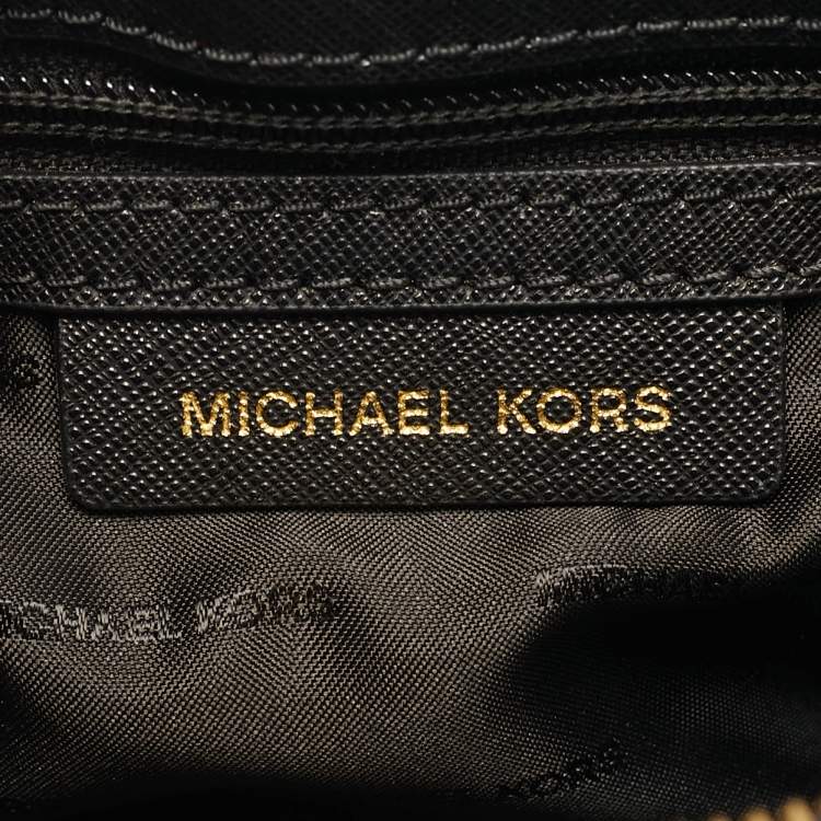 Pre Owned Michael Kors Savannah Black Leather Satchel