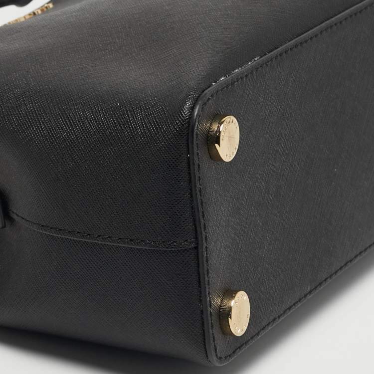 Pre Owned Michael Kors Savannah Black Leather Satchel