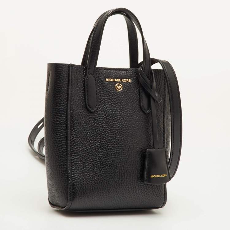 مملوكة مسبقًا Michael Kors Sinclair Extra Small Black Leather Crossbody Tote