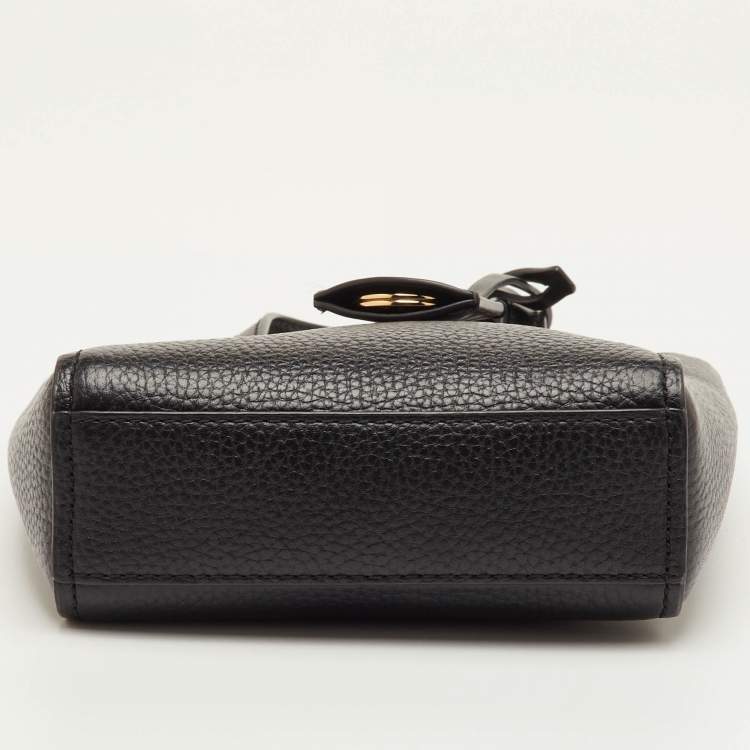 مملوكة مسبقًا Michael Kors Sinclair Extra Small Black Leather Crossbody Tote