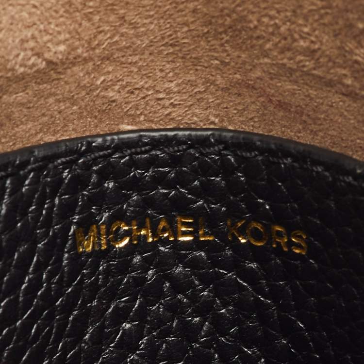 مملوكة مسبقًا Michael Kors Sinclair Extra Small Black Leather Crossbody Tote